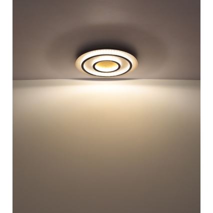 Globo - Dimmable LED Ceiling Light LED/60W/230V 3000-6500K Ø 55 cm Black + Remote Control