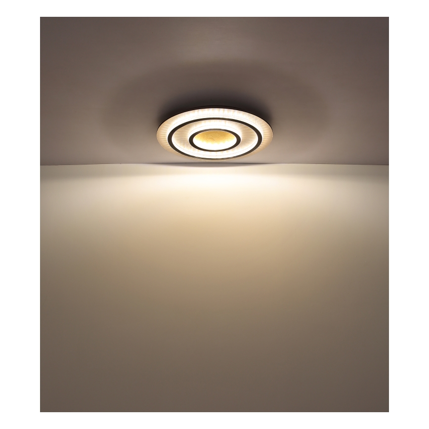 Globo - Dimmable LED Ceiling Light LED/60W/230V 3000-6500K Ø 55 cm Black + Remote Control