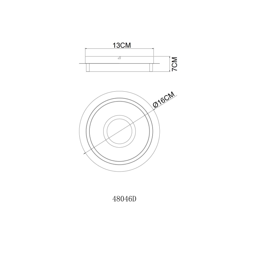 Globo - LED Ceiling Light LED/8W/230V 3000K Ø 16 cm