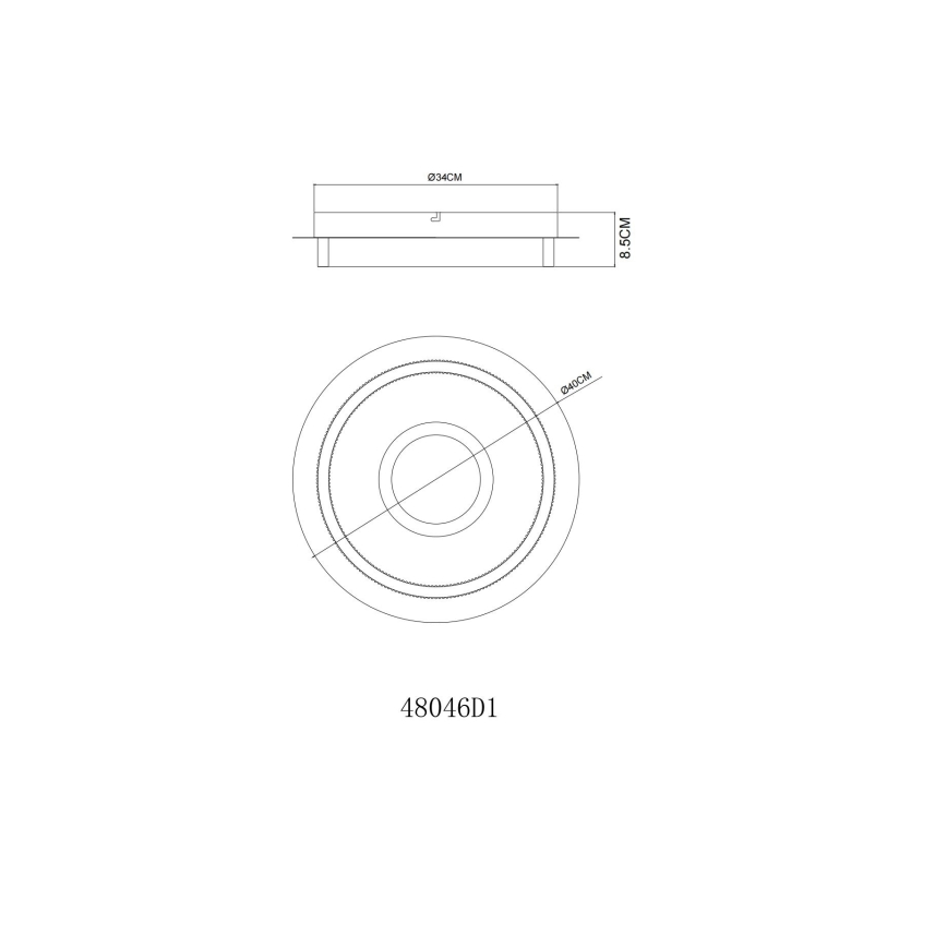 Globo - LED Ceiling Light LED/24W/230V 3000K Ø 40 cm