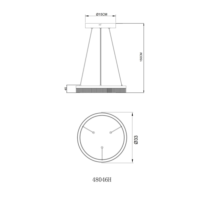 Globo - LED Cable Pendant LED/16W/230V 3000K