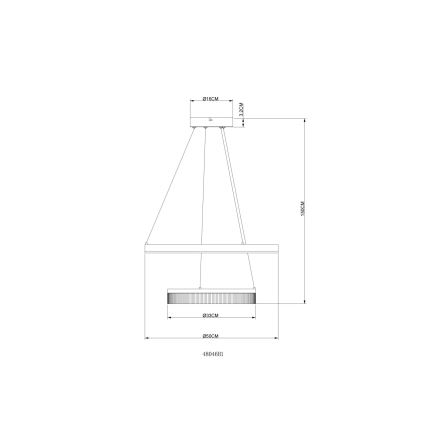 Globo - Cable-Suspended LED Pendant Light LED/30W/230V 3000K