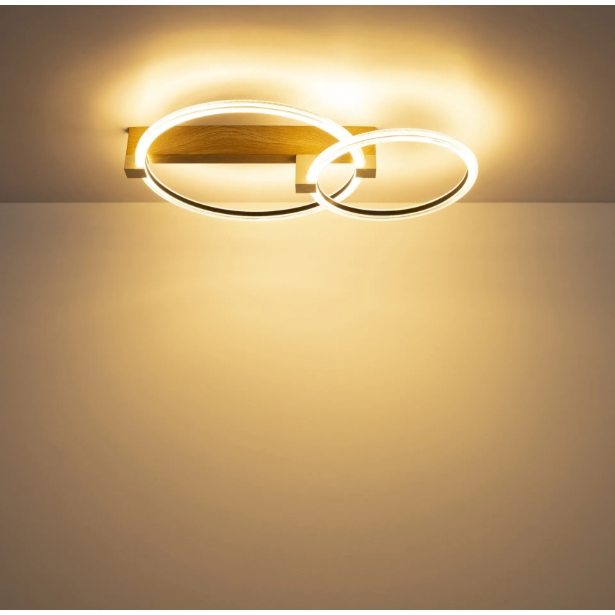 Globo - LED Ceiling Light LED/24W/230V 3000K 58x38 cm beige