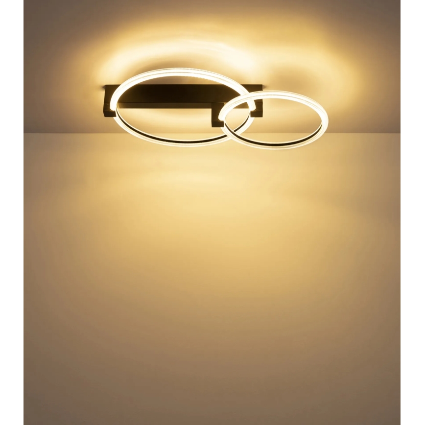 Globo - LED Ceiling light LED/24W/230V 3000K 58x38 cm black