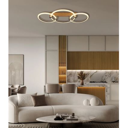 Globo - LED Ceiling Light LED/40W/230V 3000K 76.1x38 cm brown