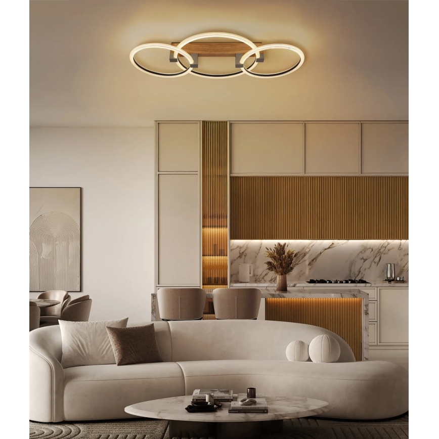 Globo - LED Ceiling Light LED/40W/230V 3000K 76.1x38 cm brown