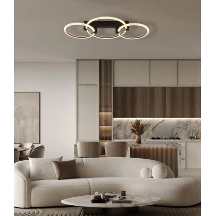 Globo - LED Ceiling Light LED/40W/230V 3000K 76,1x38 cm black