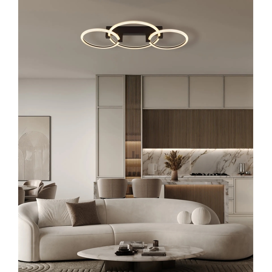 Globo - LED Ceiling Light LED/40W/230V 3000K 76,1x38 cm black