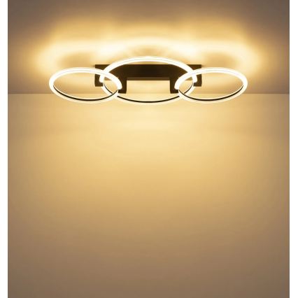 Globo - LED Ceiling Light LED/40W/230V 3000K 76,1x38 cm black