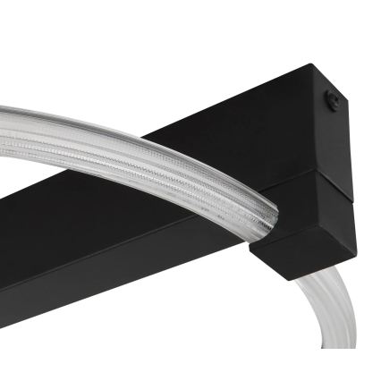 Globo - LED Ceiling Light, 15 W, 230 V, 3000 K, 41.5 x 38 cm, Black