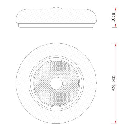 Globo - LED Ceiling Light LED/24W/230V 2700/4000/6000K Ø 38.5 cm white