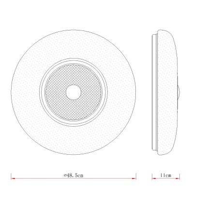 Globo - LED Ceiling Light LED/36W/230V 2700/4000/6000K Ø 48,5 cm white