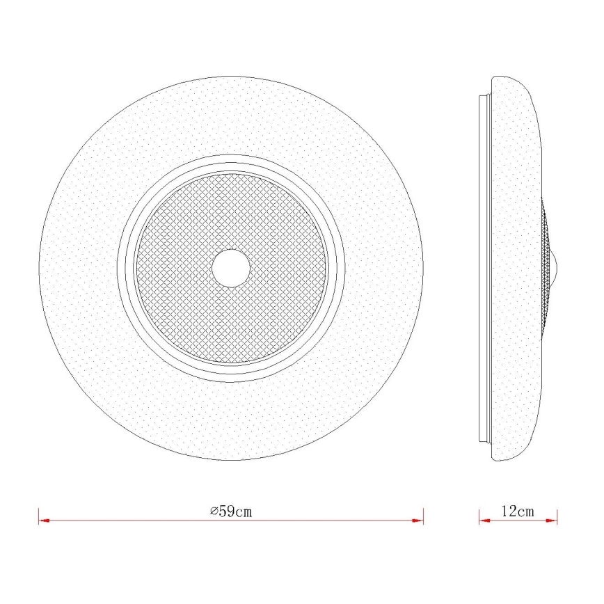 Globo - LED Ceiling Light LED/48W/230V 2700/4000/6000K Ø 59 cm White
