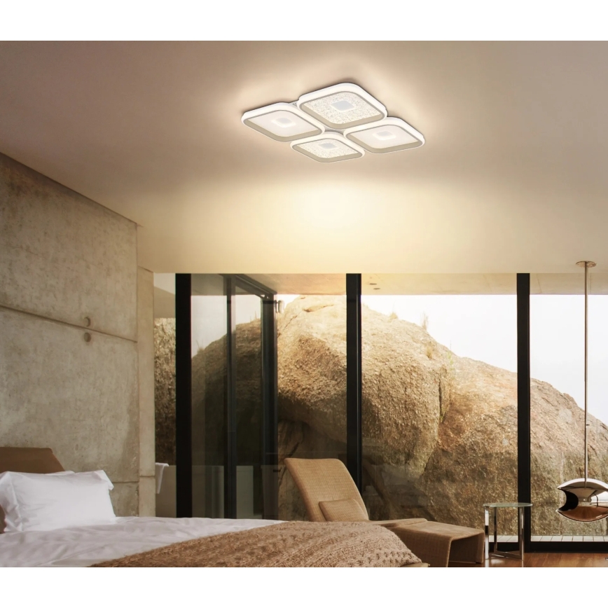 Globo - Dimmable LED Ceiling Light LED/55W/230V 2700-6000K 54x54 cm + remote control
