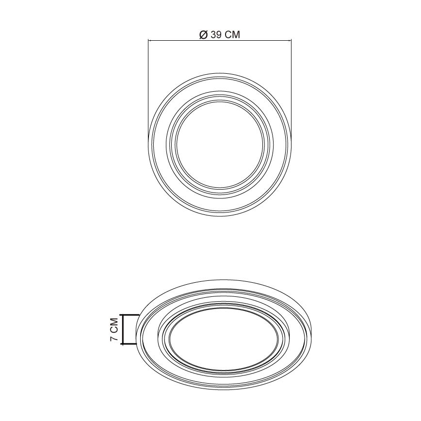 Globo - LED Ceiling light LED/24W/230V 3000K d. 39 cm