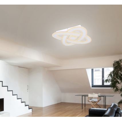 Globo - LED Dimmable ceiling light LED/36W/230V 3000-6000K d. 50 cm white + remote control