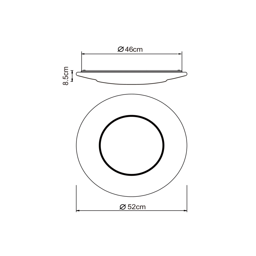 Globo - LED Ceiling light LED/24W/230V 3000/4500/6500K