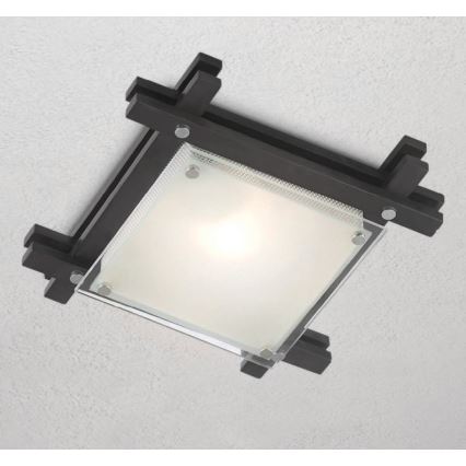 Globo - Ceiling light 1xE27/60W/230V pine