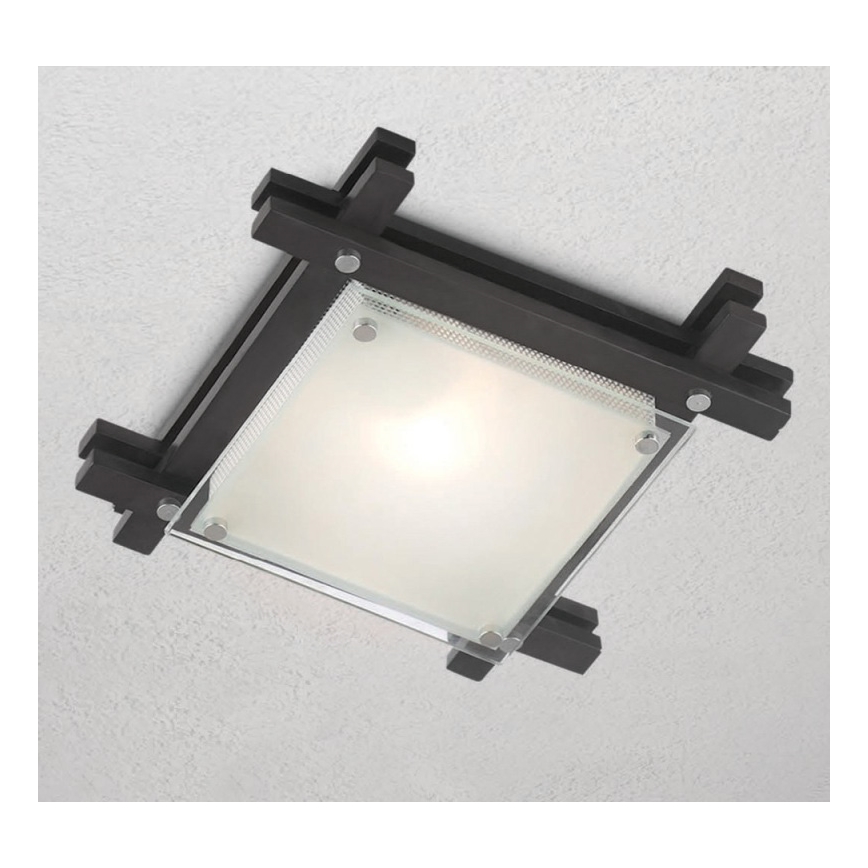 Globo - Ceiling light 1xE27/60W/230V pine