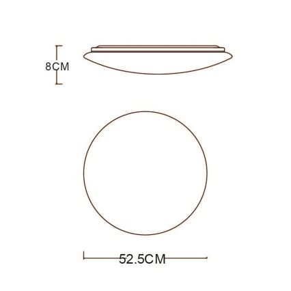 Globo - LED Dimmable ceiling light LED/48W/230V 3000-6400K + remote control