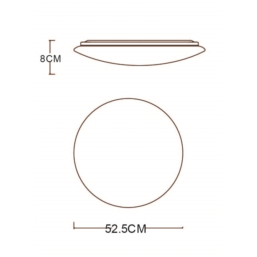 Globo - LED Dimmable ceiling light LED/48W/230V 3000-6400K + remote control