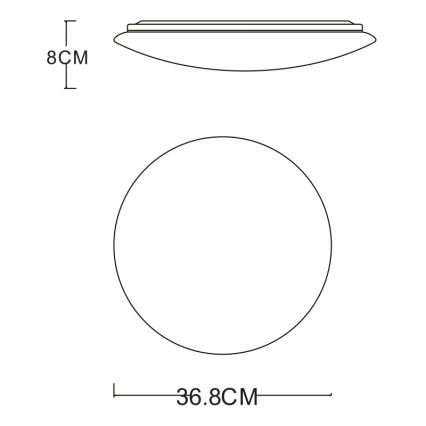 GLOBO - LED Ceiling light LED/24W/230V