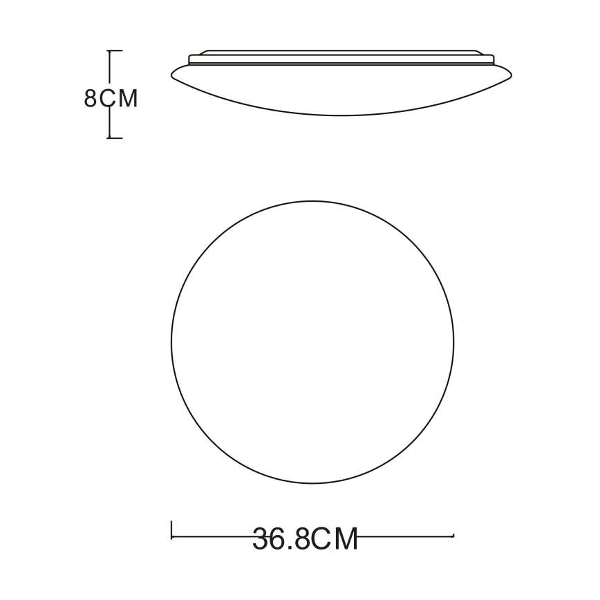 GLOBO - LED Ceiling light LED/24W/230V