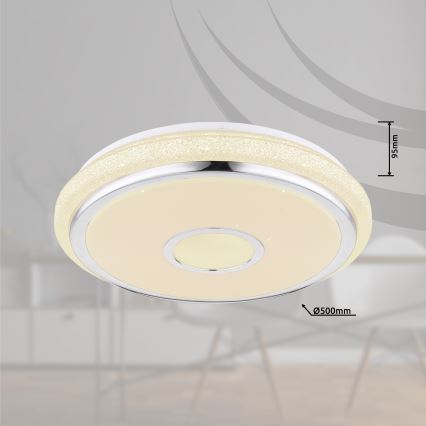 Globo - Dimmable LED Ceiling Light LED/40W/230V 2700-6500K + Remote Control