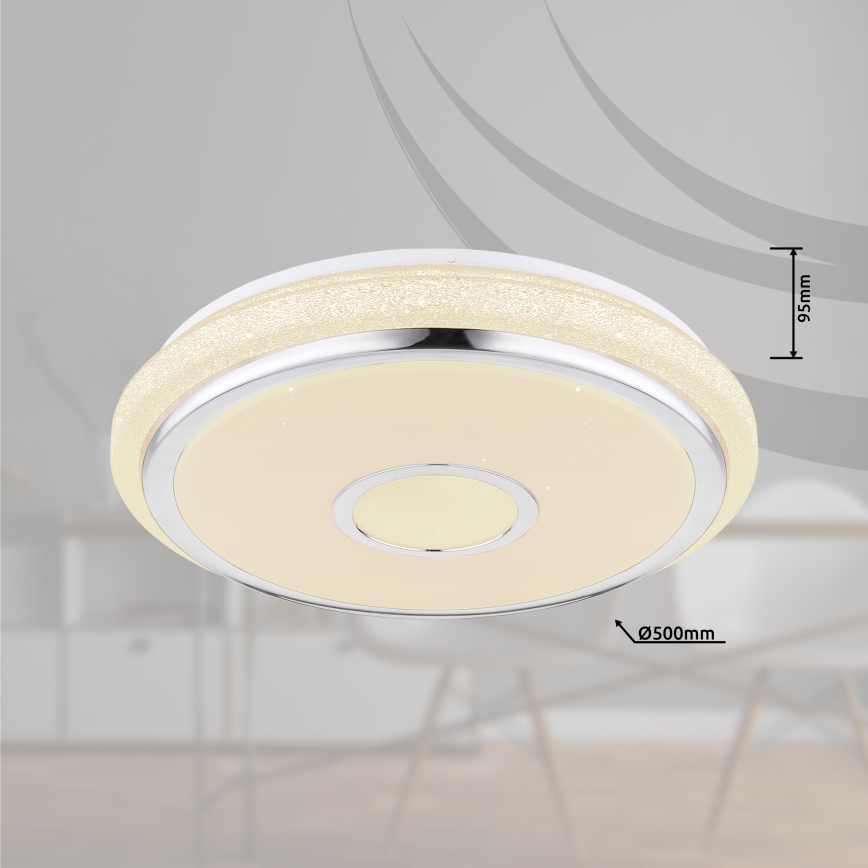Globo - Dimmable LED Ceiling Light LED/40W/230V 2700-6500K + Remote Control