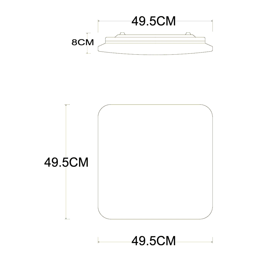 Globo - LED Dimmable ceiling light LED/40W/230V 2700-6500K d. 50 cm Wi-Fi Tuya + remote control