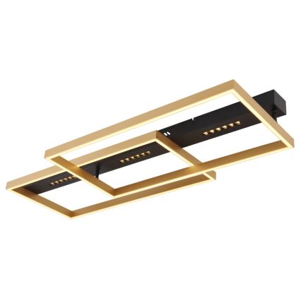Globo 48461-54 - LUFFY LED Ceiling Light LED/54W/230V 39.8x90 cm Black/Gold