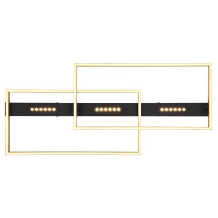 Globo 48461-54 - LUFFY LED Ceiling Light LED/54W/230V 39.8x90 cm Black/Gold