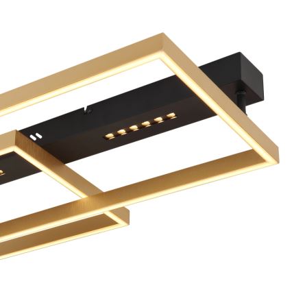 Globo 48461-54 - LUFFY LED Ceiling Light LED/54W/230V 39.8x90 cm Black/Gold