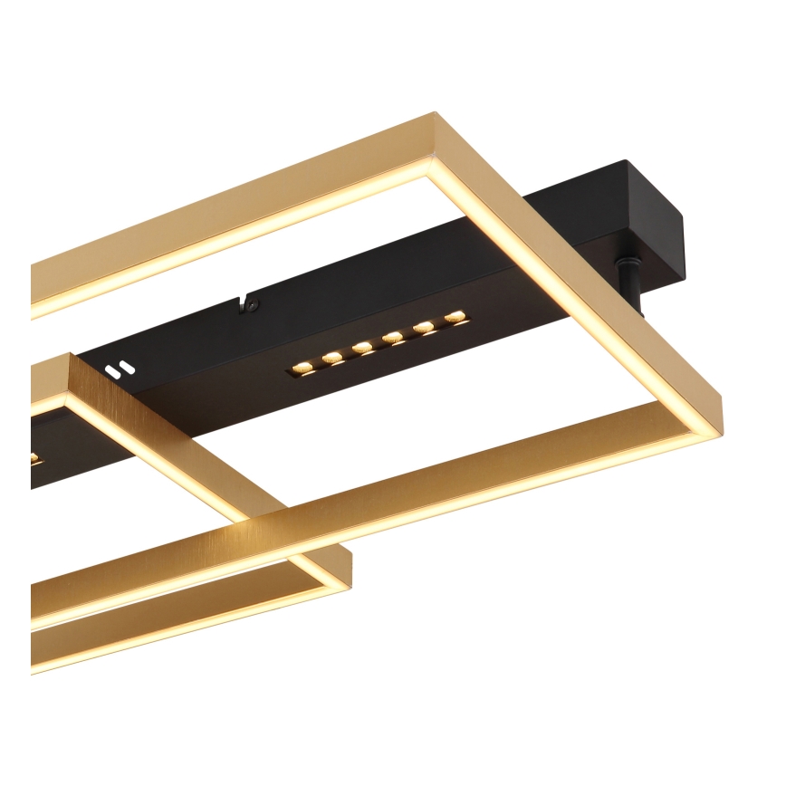 Globo 48461-54 - LUFFY LED Ceiling Light LED/54W/230V 39.8x90 cm Black/Gold