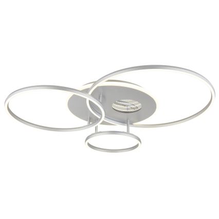 Globo - LED Dimmable Ceiling Light LED/54W/230V 2700-6500K 90x70 cm Silver + Remote Control