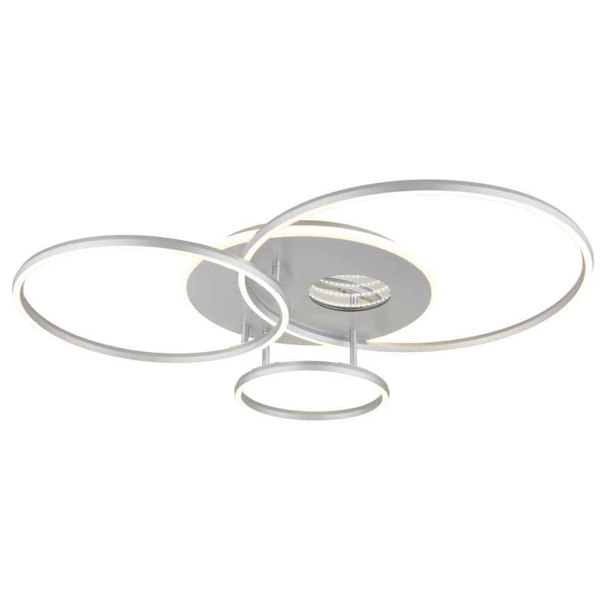 Globo - LED Dimmable Ceiling Light LED/54W/230V 2700-6500K 90x70 cm Silver + Remote Control