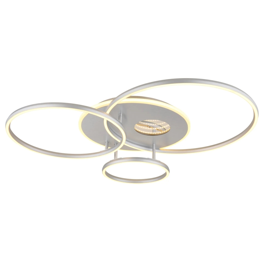 Globo - LED Dimmable Ceiling Light LED/54W/230V 2700-6500K 90x70 cm Silver + Remote Control