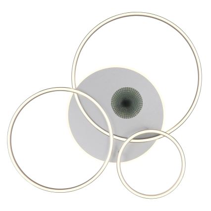 Globo - LED Dimmable Ceiling Light LED/54W/230V 2700-6500K 90x70 cm Silver + Remote Control