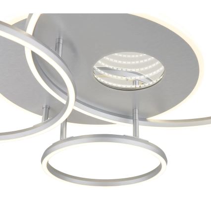 Globo - LED Dimmable Ceiling Light LED/54W/230V 2700-6500K 90x70 cm Silver + Remote Control