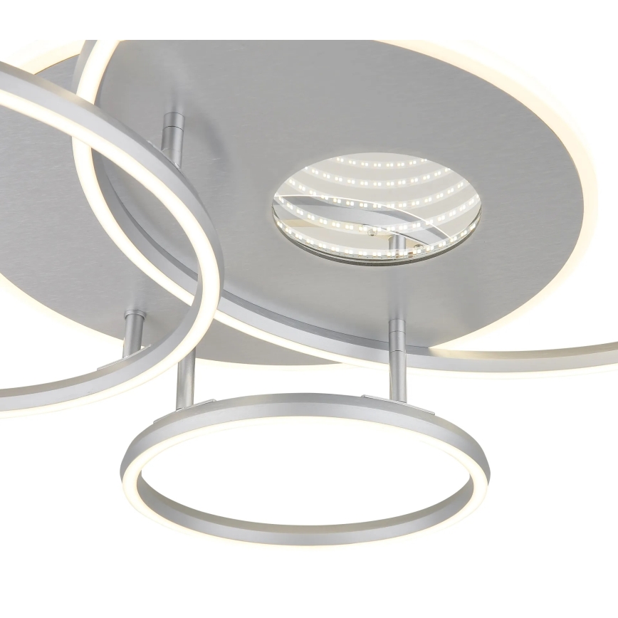 Globo - LED Dimmable Ceiling Light LED/54W/230V 2700-6500K 90x70 cm Silver + Remote Control