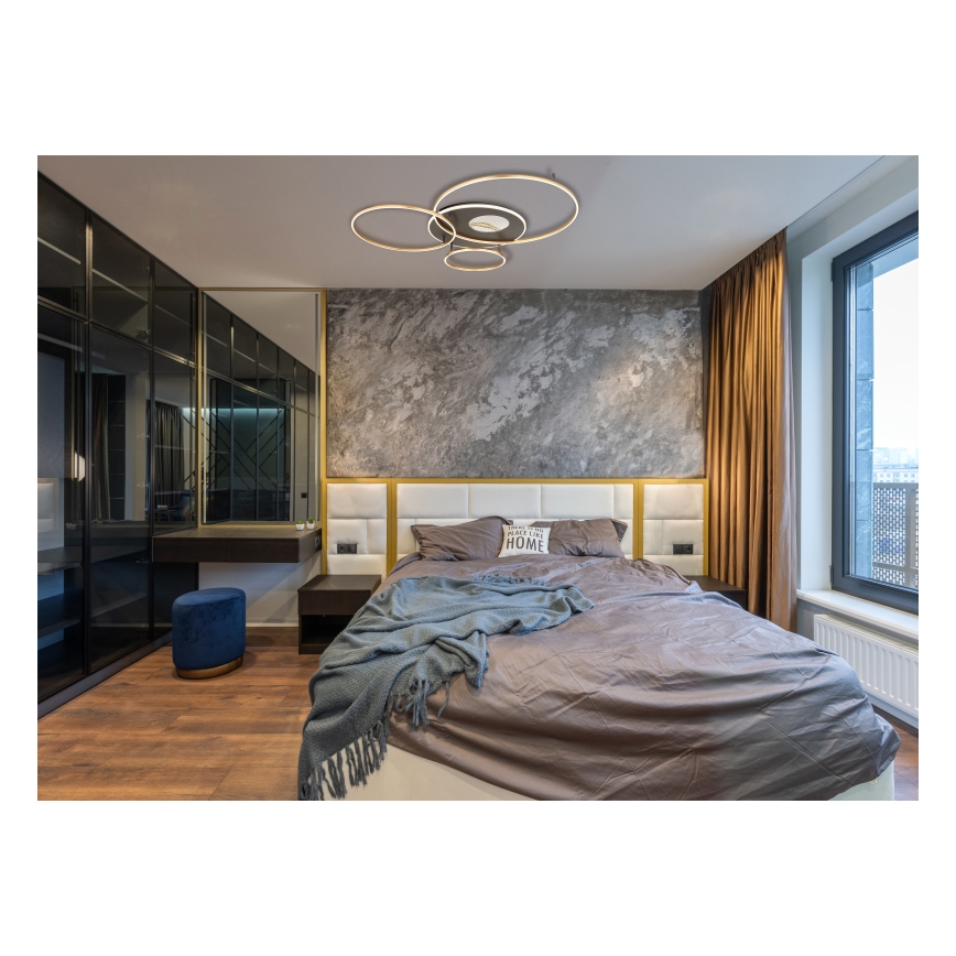 Globo - LED Dimmable ceiling light LED/70W/230V 2700-6500K gold + remote control
