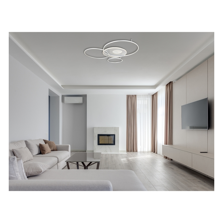 Globo - Dimmable LED Ceiling Light LED/70W/230V 2700-6500K Matte Chrome + Remote Control