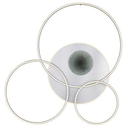 Globo - Dimmable LED Ceiling Light LED/70W/230V 2700-6500K Matte Chrome + Remote Control