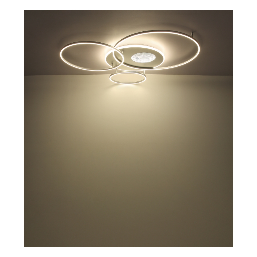 Globo - LED Dimmable ceiling light LED/70W/230V 2700-6500K matte chrome + remote control