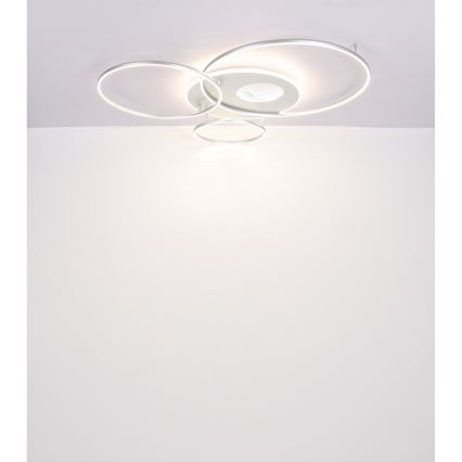 Globo - LED Dimmable ceiling light LED/70W/230V 2700-6500K matte chrome + remote control