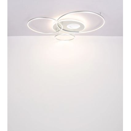 Globo - LED Dimmable Ceiling Light LED/70W/230V 2700-6500K Tuya Wi-Fi Matte Chrome + Remote Control