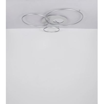 Globo - LED Dimmable Ceiling Light LED/70W/230V 2700-6500K Tuya Wi-Fi Matte Chrome + Remote Control