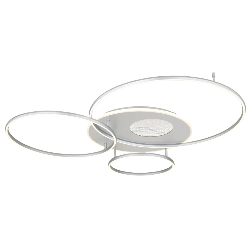 Globo - LED Dimmable Ceiling Light LED/70W/230V 2700-6500K Tuya Wi-Fi Matte Chrome + Remote Control