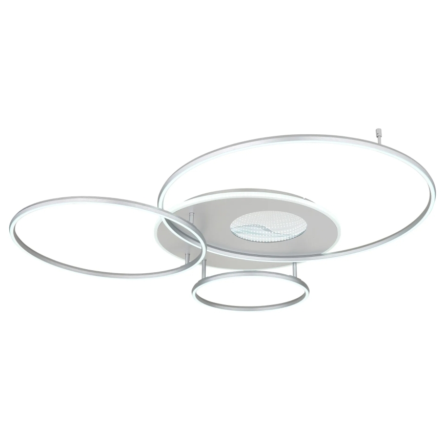 Globo - LED Dimmable Ceiling Light LED/70W/230V 2700-6500K Tuya Wi-Fi Matte Chrome + Remote Control
