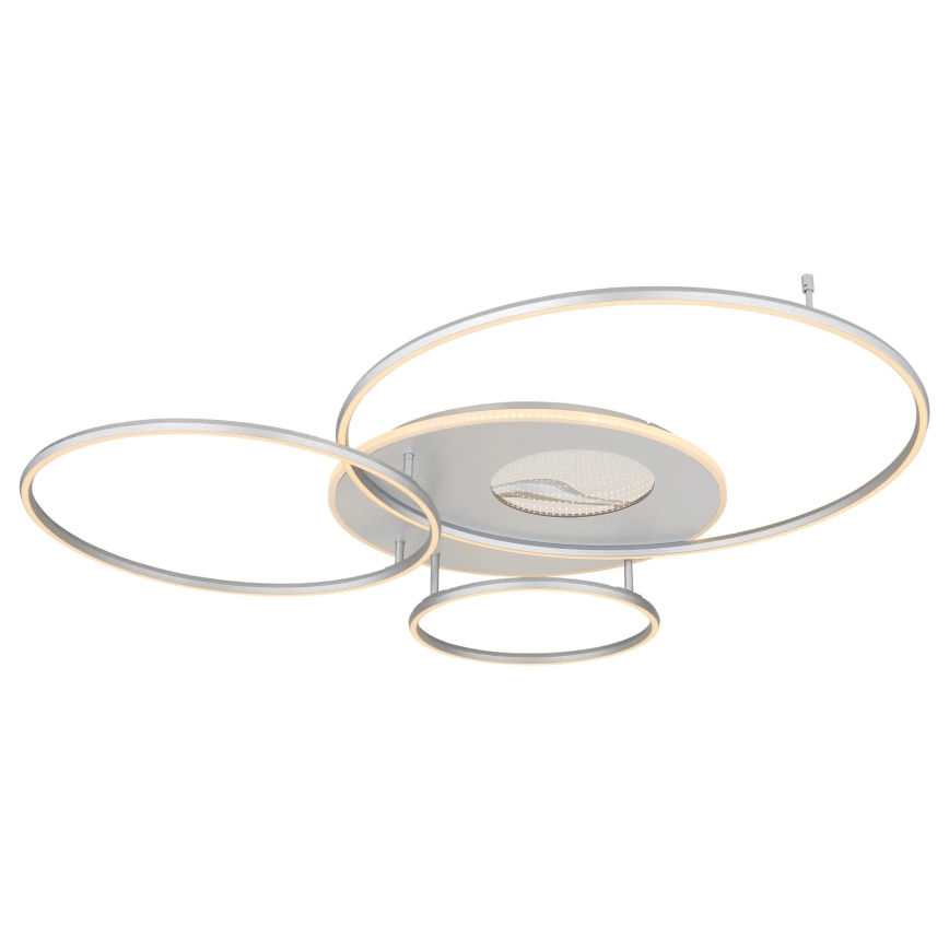 Globo - LED Dimmable Ceiling Light LED/70W/230V 2700-6500K Tuya Wi-Fi Matte Chrome + Remote Control
